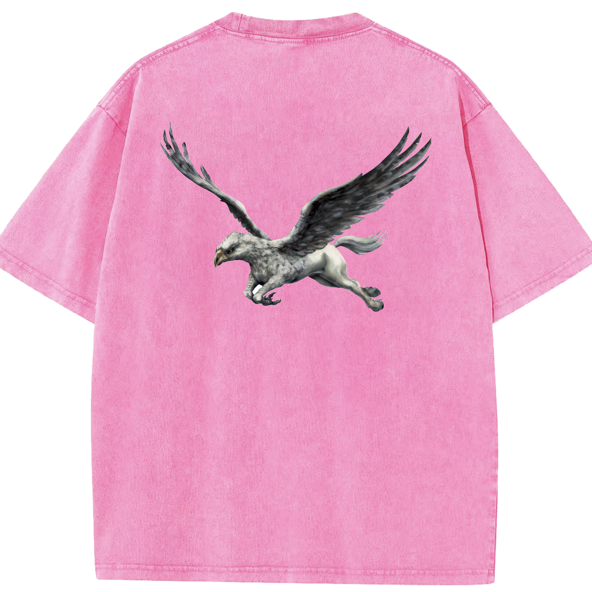 （画像用） Harry Potter ハリー・ポッターシリーズ 綿100% ヴィンテージ風 半袖Tシャツ（背面プリント）